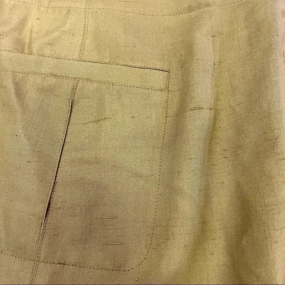 VINTAGE Telluride Clothing Co Silk Skirt Camel 6 - Picture 3 of 10